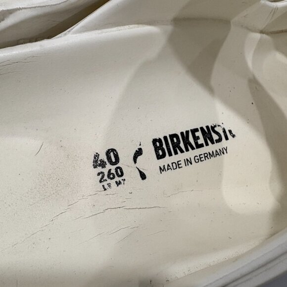 Birkenstock 40EU 7M 9L Arizona Essentials EVA Eggshell Lightweight Slide Sandals - Picture 5 of 7